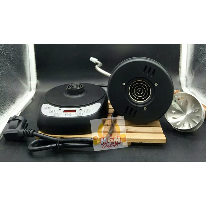 Unik Teko Angsa listrik gagang Kayu 700ml   Electric Coffee Kettle 2348 Diskon