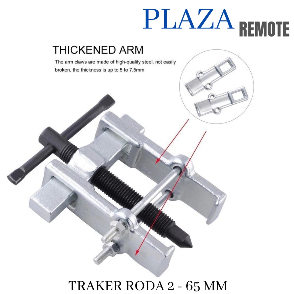 2 - 65 MM TRAKER RODA Baja Karbon Dua Rahang Gigi Penarik