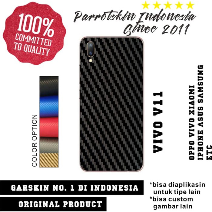 Garskin Skin Vivo V5 V7 V9 V11 Carbon Kevlar Texture