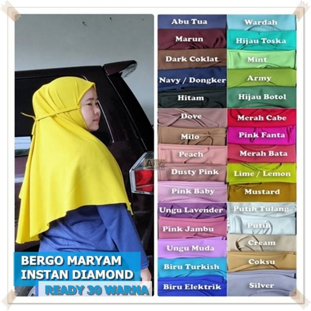 BERGO MARYAM DIAMOND INSTAN 30 WARNA