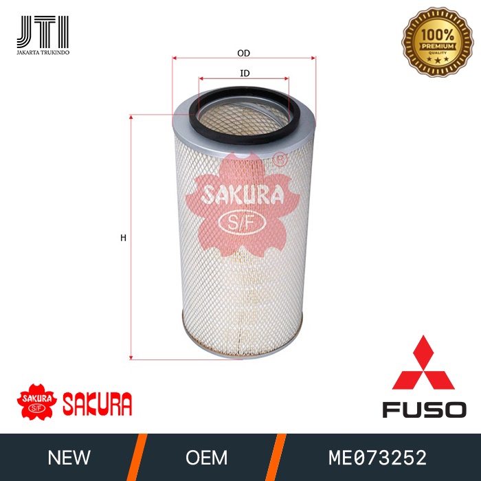 AIR FILTER UDARA MITSUBISHI FUSO 190 220 PS FM517 FN527 ME073252