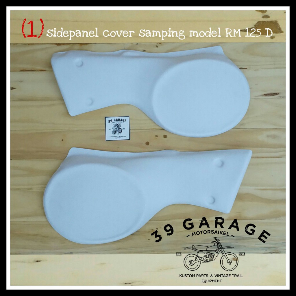 cover samping kempolan side panel trail klasik side cover trail jadul universal model suzuki RM 125D