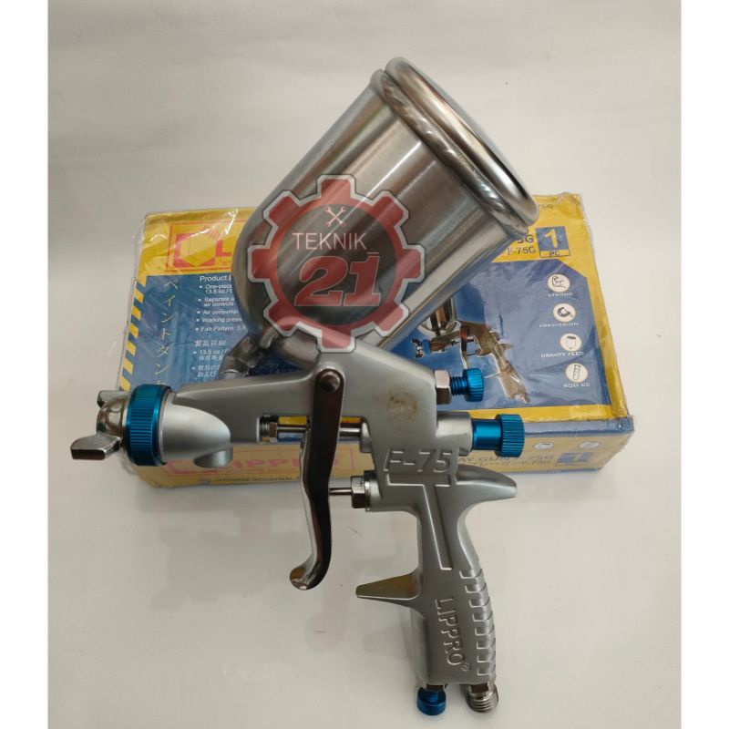 SPRAY GUN LIPPRO F75 G TABUNG ATAS SPET CAT LIPPRO F75 G