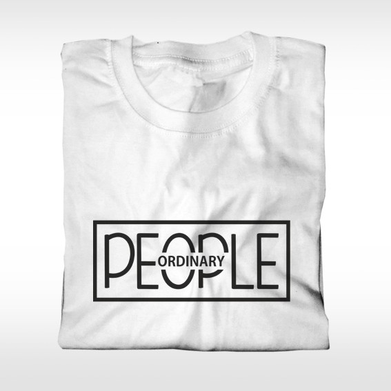 KAOSAN KAOS  KATA KATA ORDINARY PEOPLE TUMBR TEE 