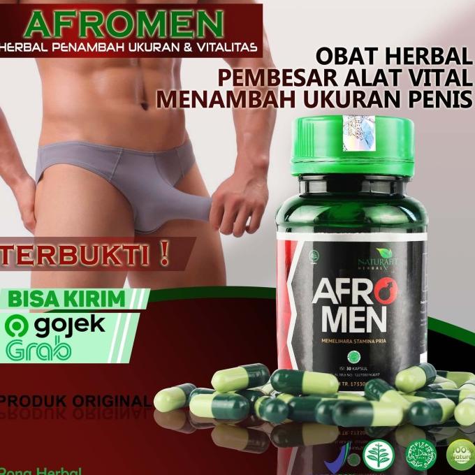 Obat Pembesar Alat Vital Pria Terbaik - AFROMEN - Original BPOM Herbal