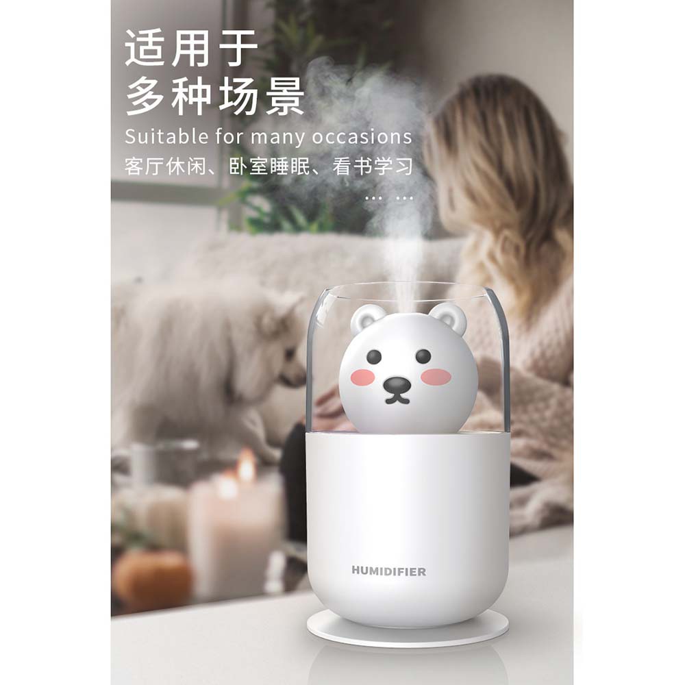 Humidifier Pelembab Udara Aromatherapy Oil Diffuser Cute Design 300ml