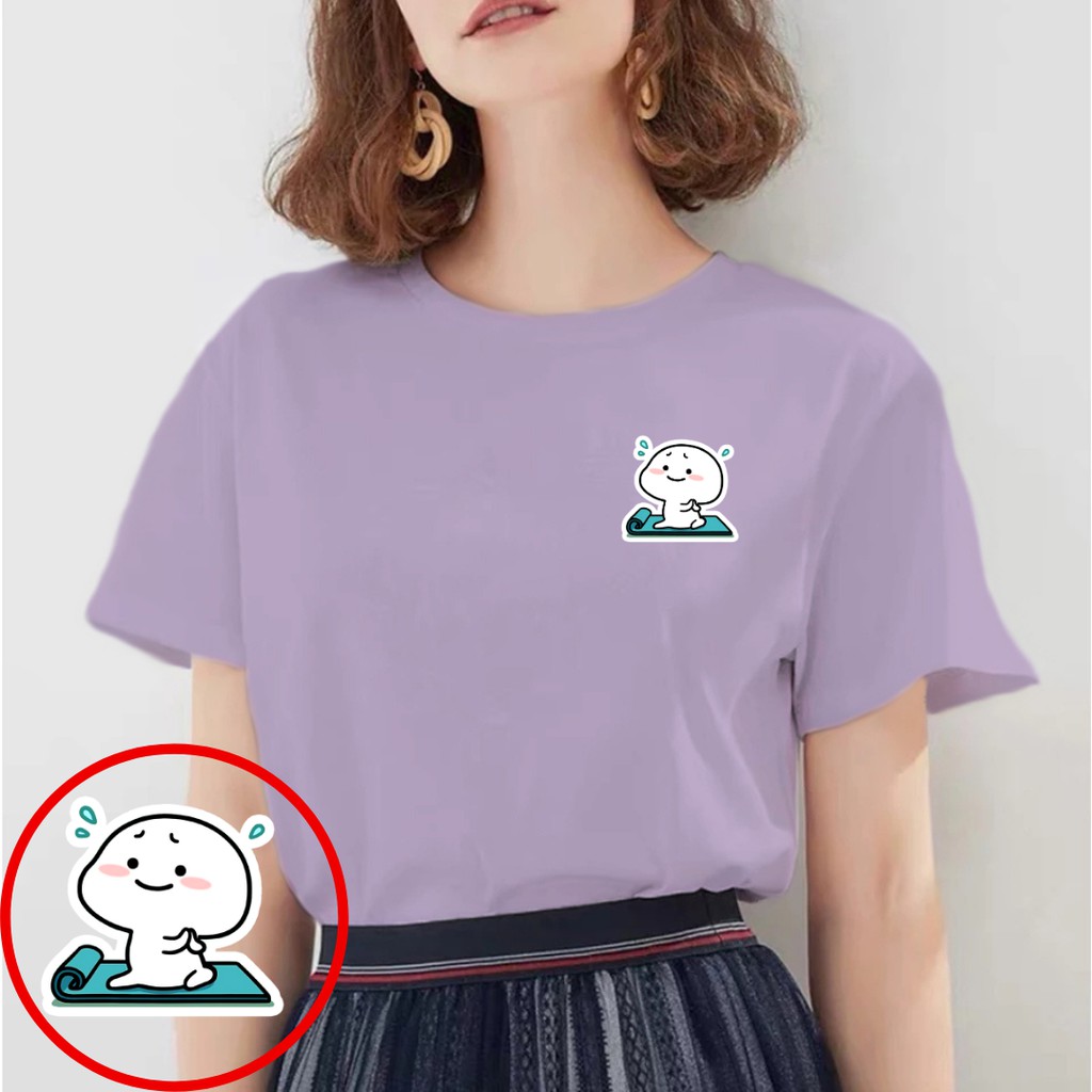 SPOTLIGHT_ID - BAJU KAOS WANITA PENTOL YOGA COMBED 30S , T-SHIRT WANITA PRIA PENTOL YOGA , KAOS DIST
