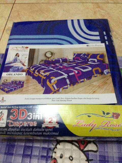 Seprei Ladyrose 180x200 B2g2 @chelsea Blue