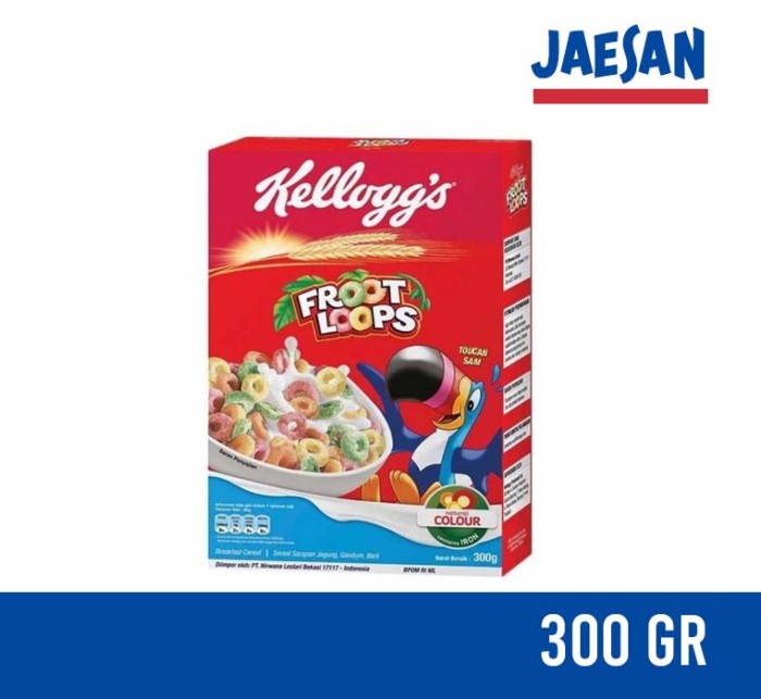 

Kelloggs FROOT LOOPS Cereal 300 gr Kellogg's Sereal Ring Buah