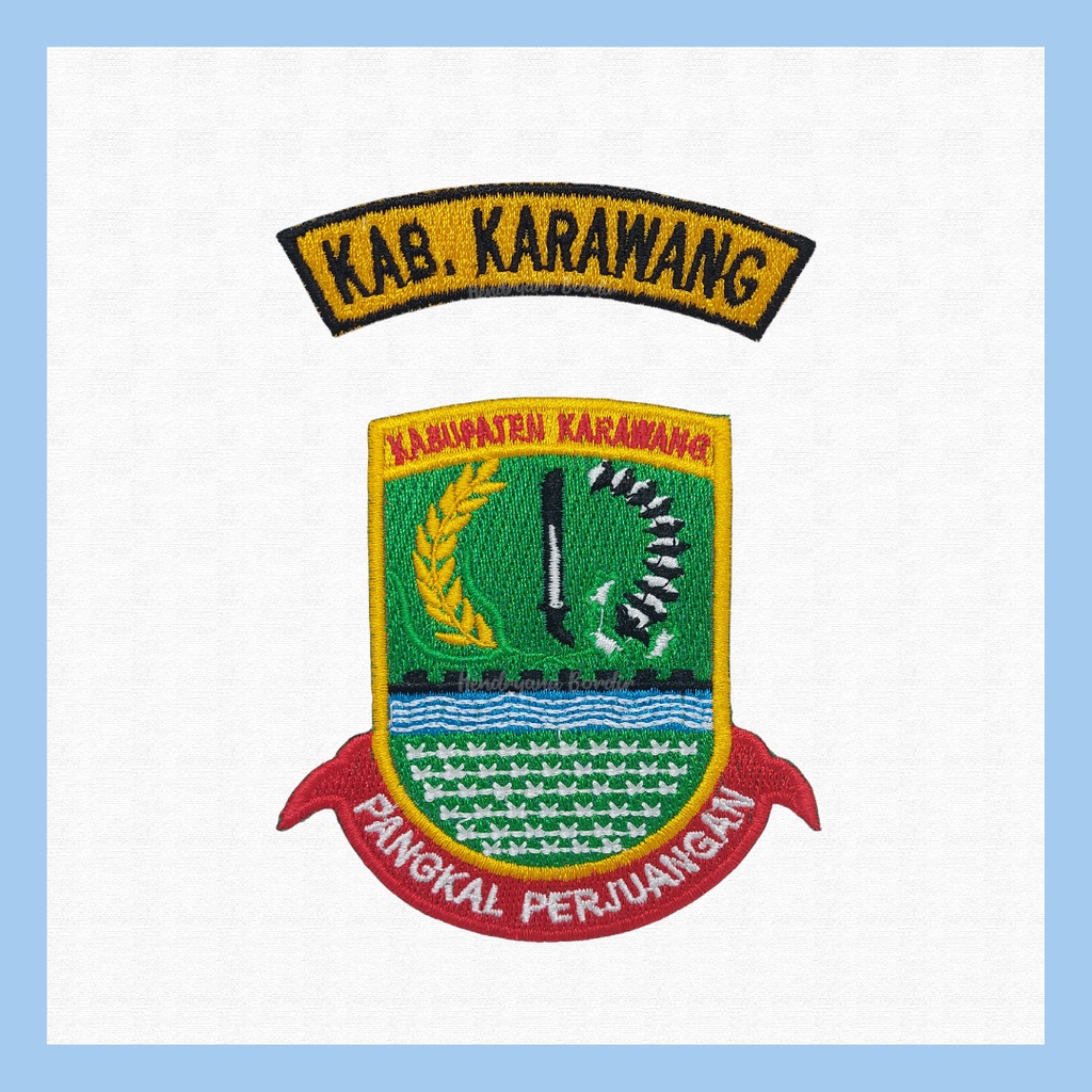 Bordir Logo Kab. Karawang — Patch Badge Bet Emblem