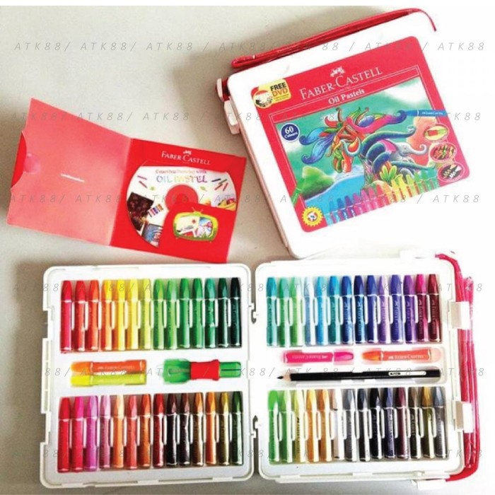 

PASTEL-DRY-OIL- HEXAGONAL OIL PASTEL 60PCS (#120100) / CRAYON FABER CASTELL -OIL-DRY-PASTEL.