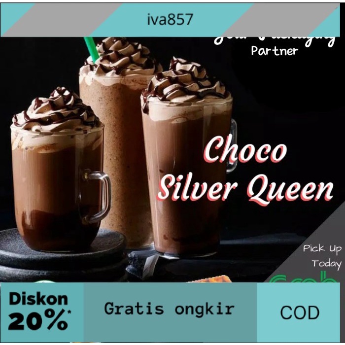 

PROMO Bubuk Minuman Coklat rasa Silverqueen 1 Kg / Nyoklat SIlverqueen GRATIS ONGKIR