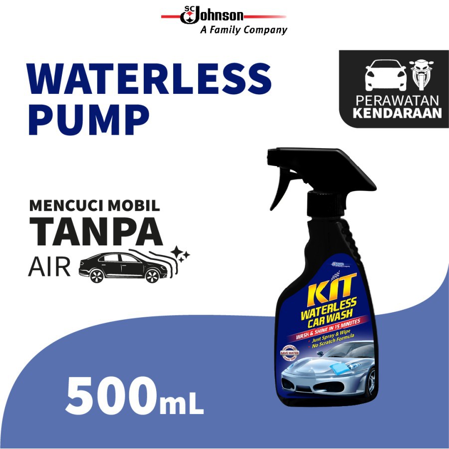 CUCI MOBIL PRAKTIS KIT WATERLESS CAR WASH Spray Praktis cuci mobil tanpa air shampo 500Ml