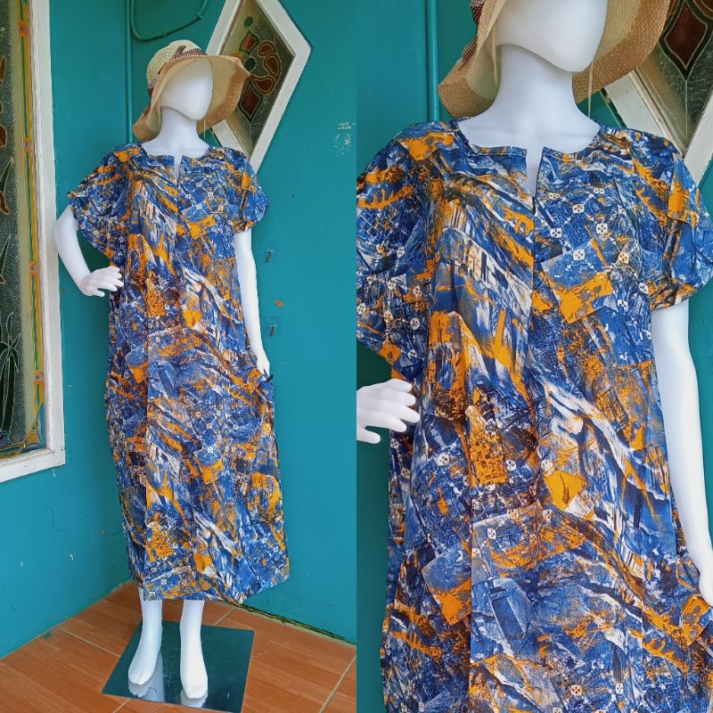 Daster Habel/HISBI Long BUSUI Panjang Semata Kaki Bahan Rayon Premium-Hisbi busui 19