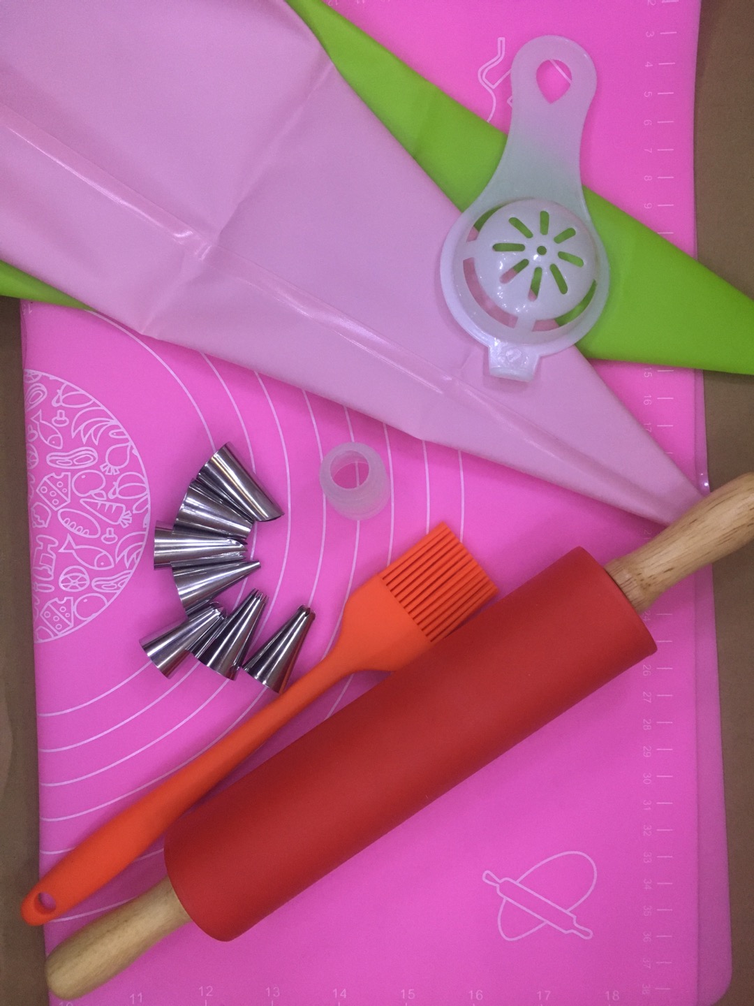 Sesebi Rolling Pin 30cm Silikon Adonan Kue Berkualitas Murah