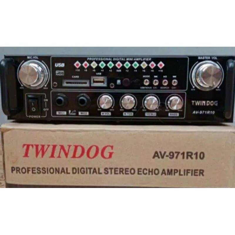 Twindog ,  TD  , AV 971R10 USB  , Twin Dog , Amply, Ampli, Amplifier Remote