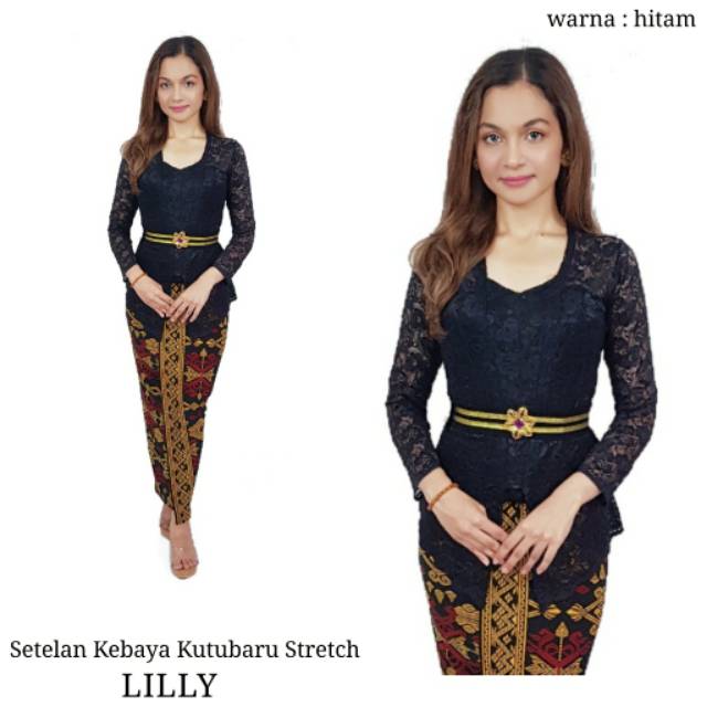 Setelan Kebaya Bali Strech Sabrina Motif Juliete