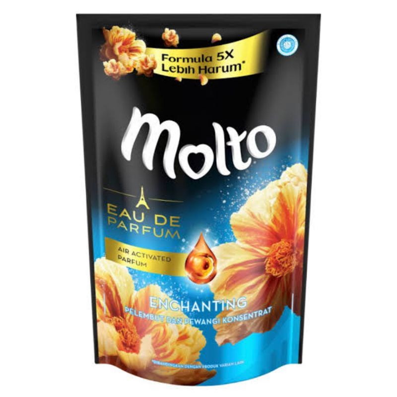 Molto Eau de parfum enchanting 720ml/ molto floral bliss 820ml biru/ molto k-romance 720ml/ molto natural care UV protect 750ml