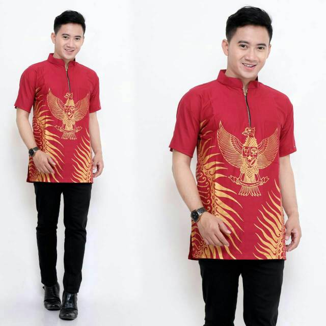 HEM GARUDA PRADA atasan batik pria modern ori REALPIC