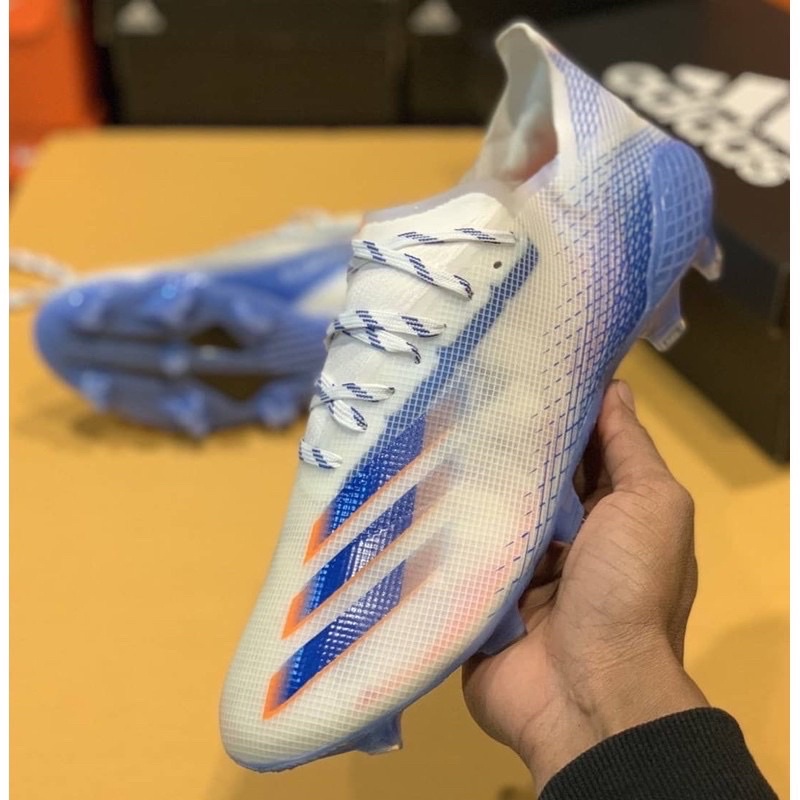 Sepatu Bola Adidas X Ghosted .1 White Blue