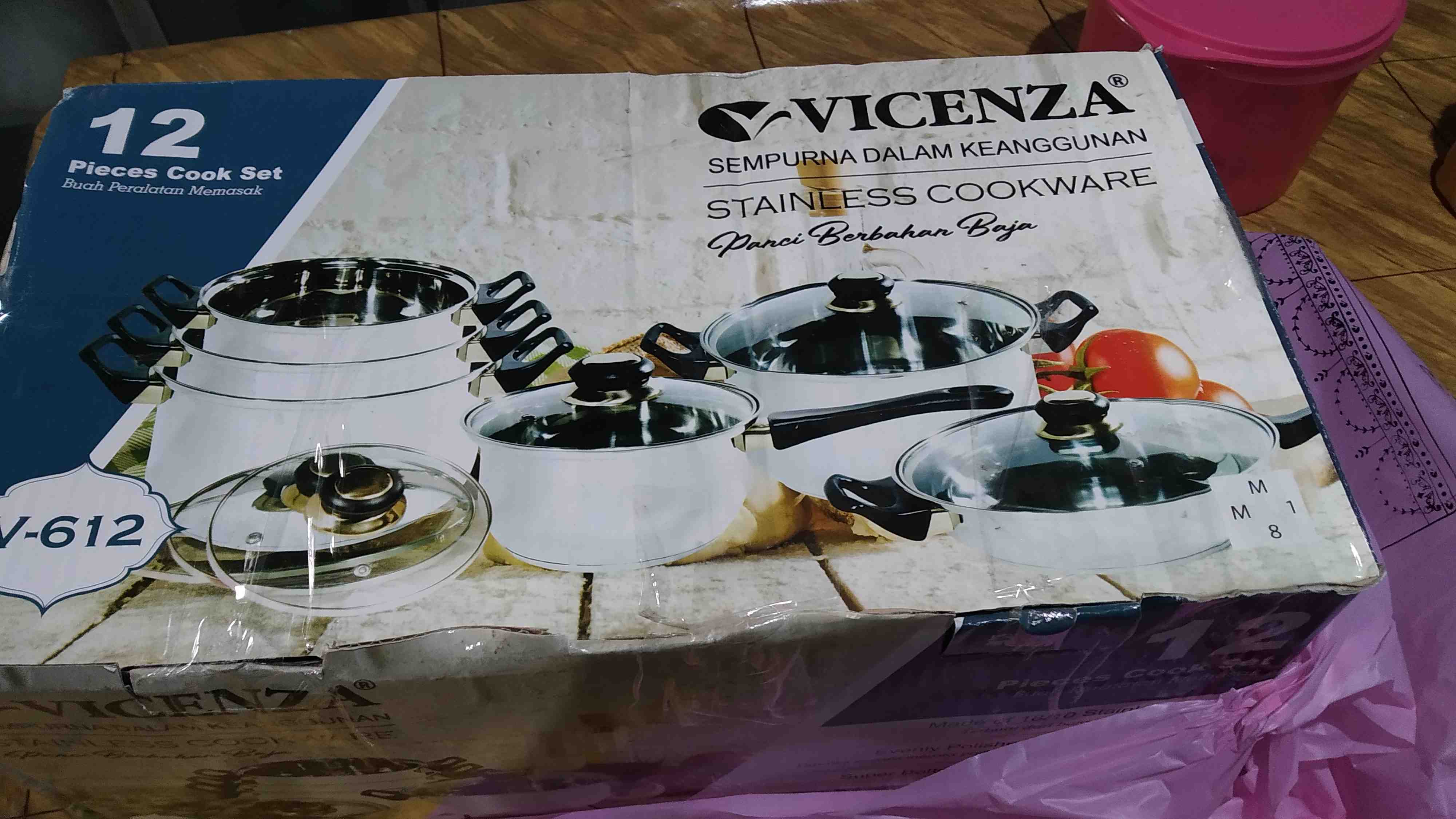 Cookware Panci Set Vicenza V612 Vicenza