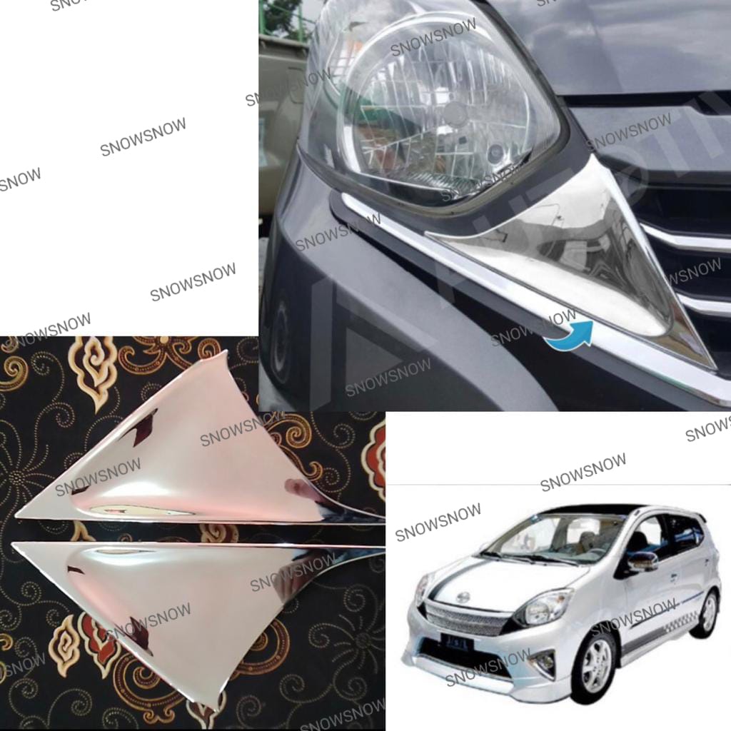 Grill Depan Segitiga Agya 2013 2016 Front Cover Chrome