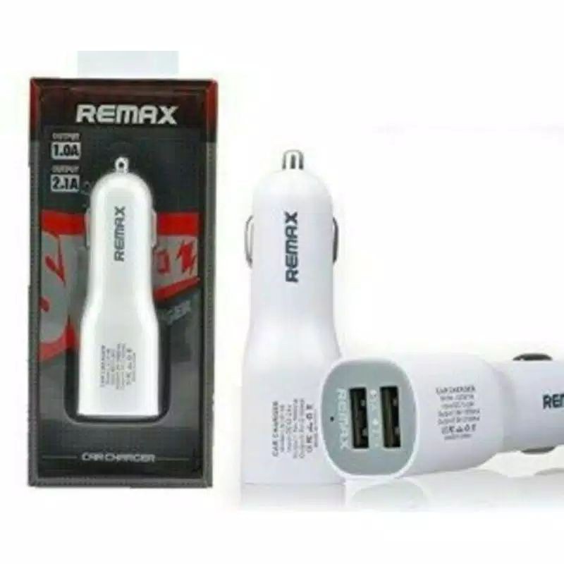 ORIGINAL - Remax Batok Car Charger 2 Port USB Casan Mobil Fast Charging