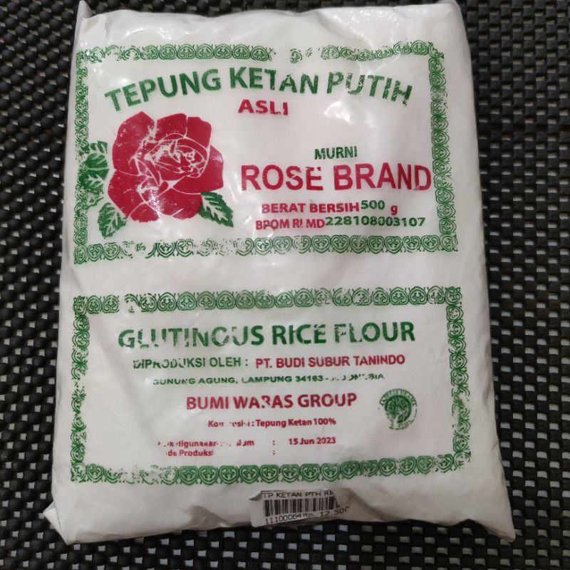 

tepung ketan putih ROSE BRAND 500gram glutinous rice flour