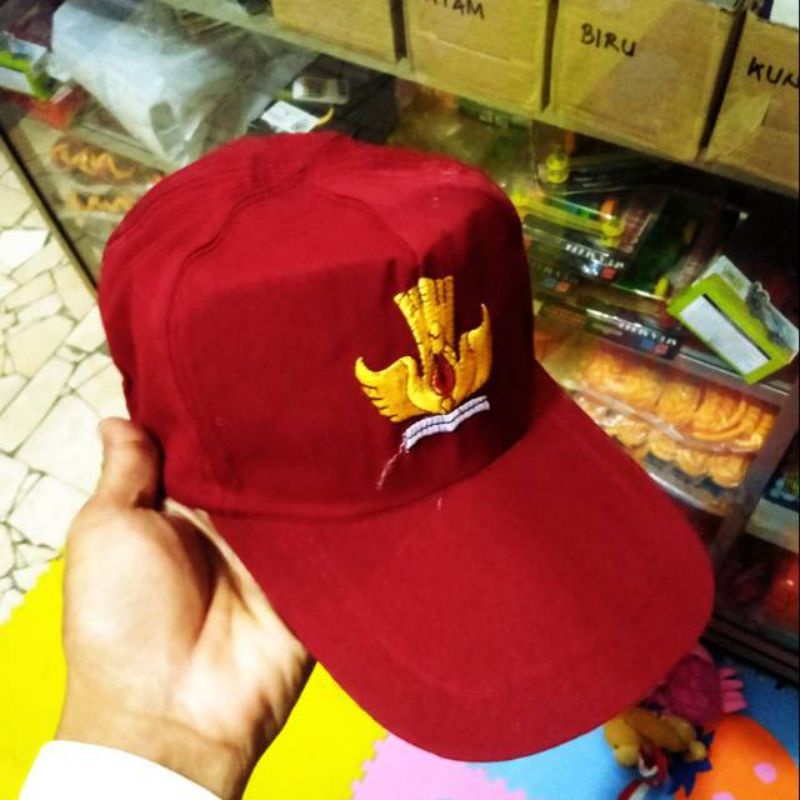 topi SD bordir All size
