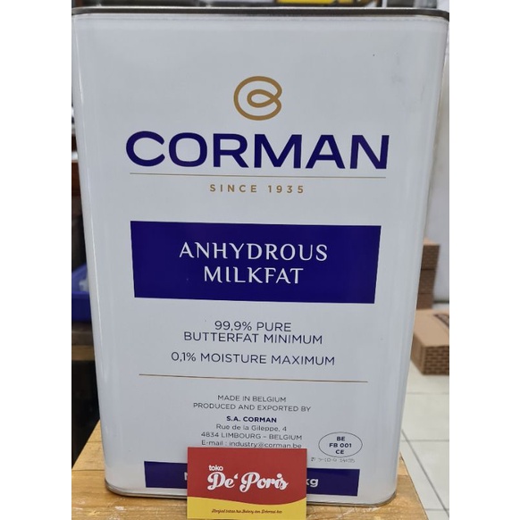 

Corman AMF butter P1-3 250grm