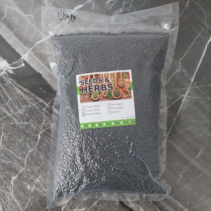 

black sesames seeds wijen hitam