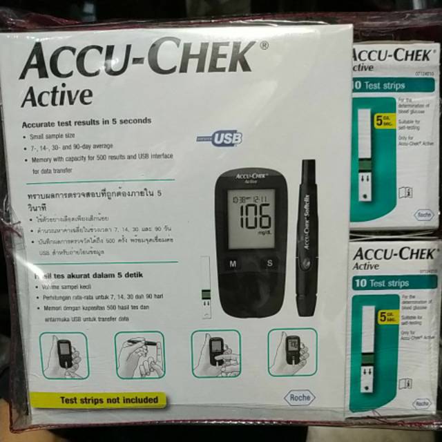 Accu-chek Active / Tes Gula Darah / Accucheck aktive