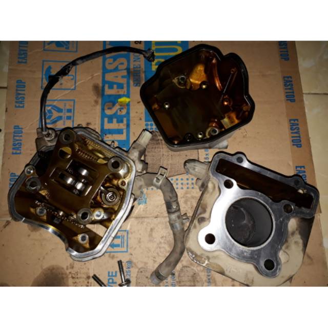 Blok Seher Dan Blok Sylinder Head Mio j Original Isi Fulset Pnp Mio gt-XRade