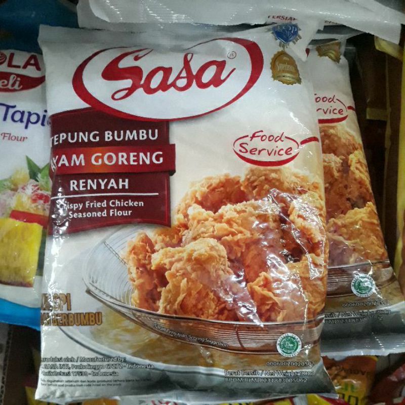 

sasa tepung bumbu ayam goreng renyah 900gr