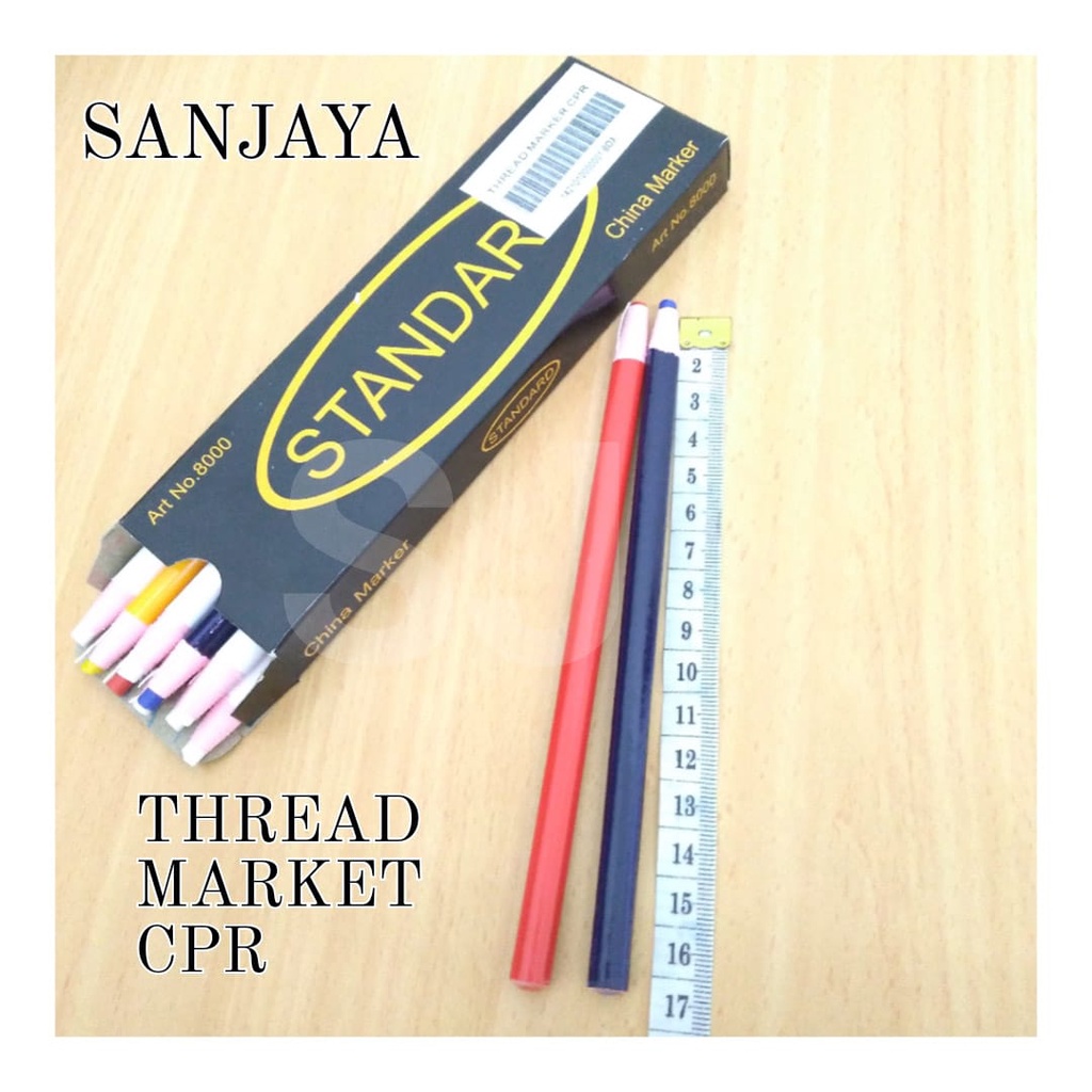 PENSIL JAHIT / PENSIL KAIN / PENSIL POLA / PENSIL KAPUR / PENSIL KACA / THREAD MARKER CPR