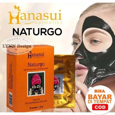 1 pcs Hanasui Naturgo Masker Lumpur Wajah Sensitif - Hanasui GOLD