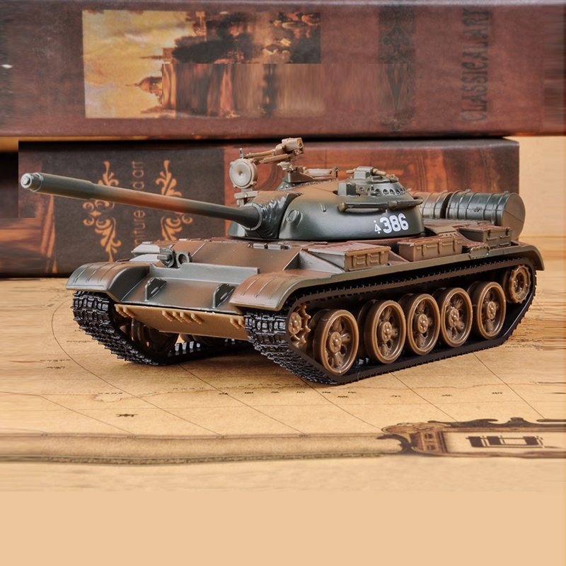 Miniatur Diecast Tank Tempur Soviet T55 T-55 MBT Skala 1 / 43 Bahan Alloy Untuk Mainan / Koleksi