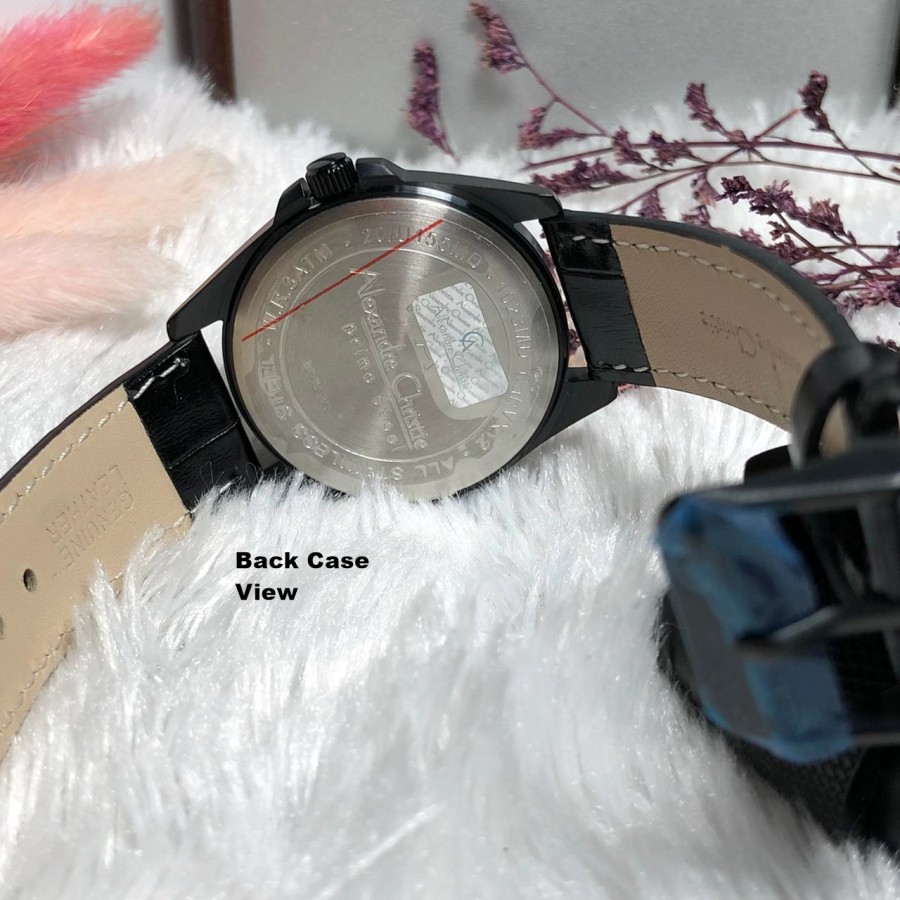 ORIGINAL Jam Tangan Wanita Alexandre Christie Leather AC 1023 / AC1023 / 1023 Garansi Resmi 1 Tahun,