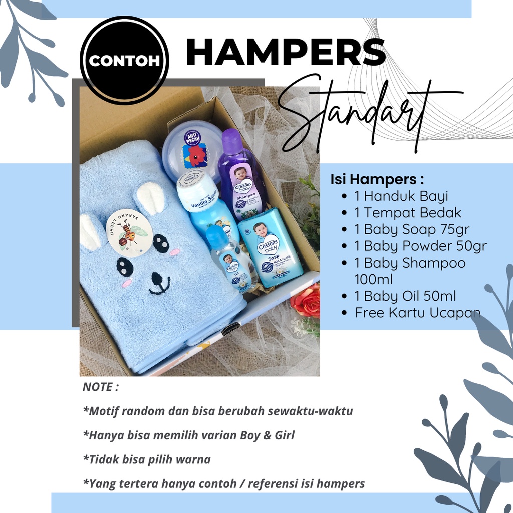 Hampers Perlengkapan Mandi Paket Kado Bayi Newborn