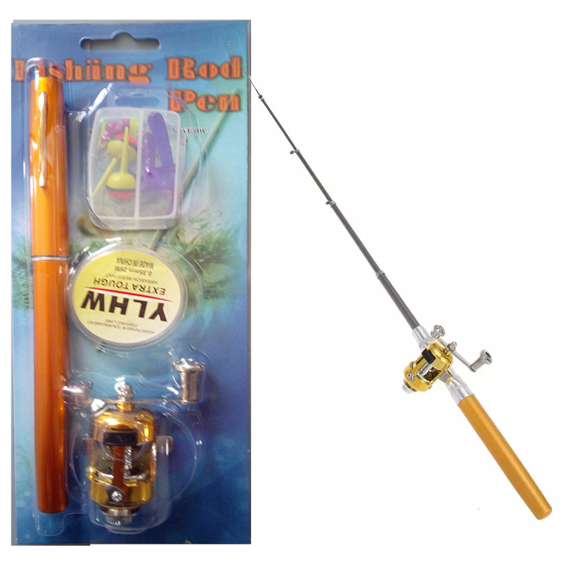 [Bayar Di Tempat] 100CM Set Mini Pen Fishing Rod Pen Joran Pancing Outdoor Joran Fishing Peralatan