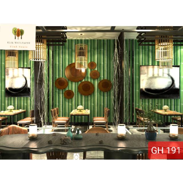 Wallpaper Sticker GH 191 Bambu Hijau klik wallpaper
