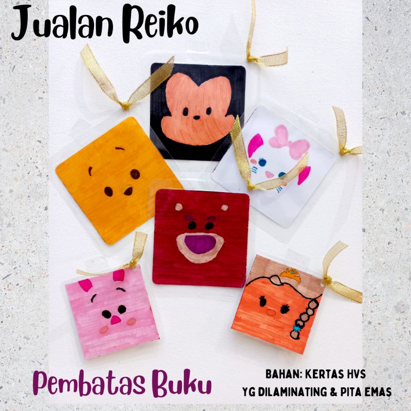 

Pembatas Buku Lucu Gambar Handmade
