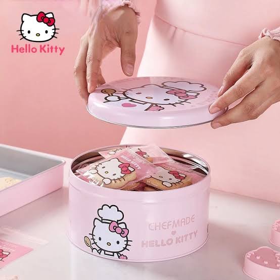 BOX KALENG KITTY storage box kotak bulat penyimpanan hello kitty hk storage box jumbo