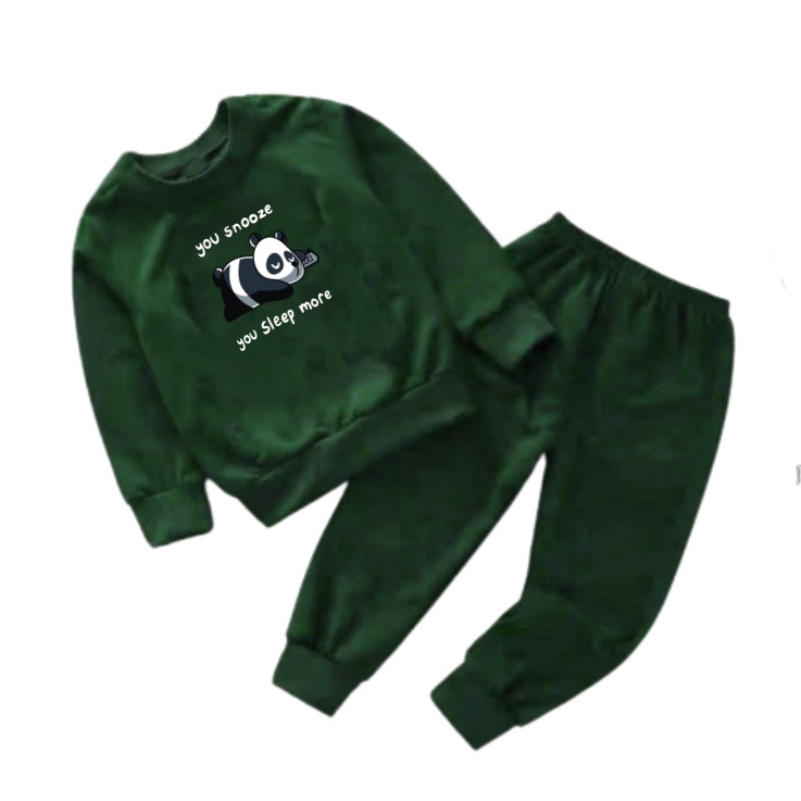 Setelan Anak Sweater PANDA SLEEP  Crewneck/one set/ Sweater + Celana