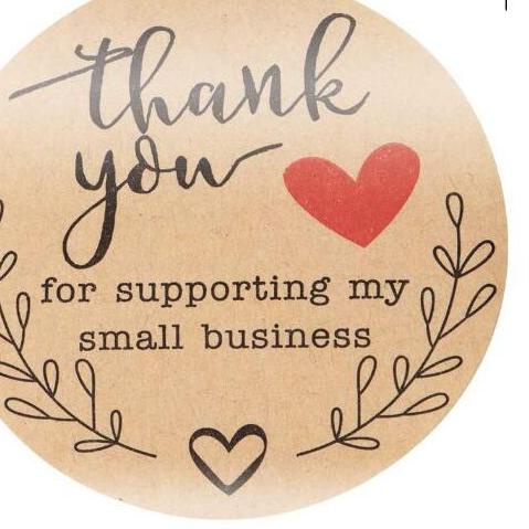 

Trendy 500pcs Stiker Tulisan Thank You Untuk Segel Amplop Sticker Segel Label,
