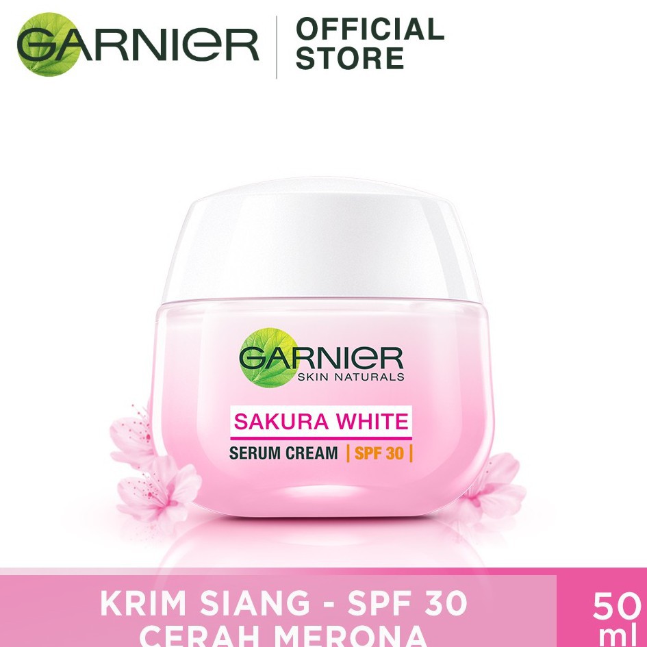 GARNIER NEW SAKURA WHITE WHITENING SERUM CREAM SPF 30 - 50ML