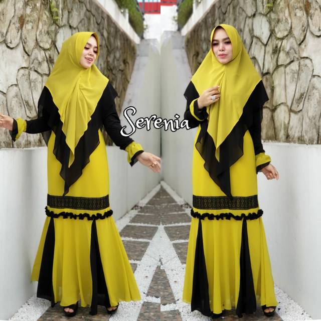 GAMIS CERUTI SET KHIMAR - SERENIA BY ALDISA