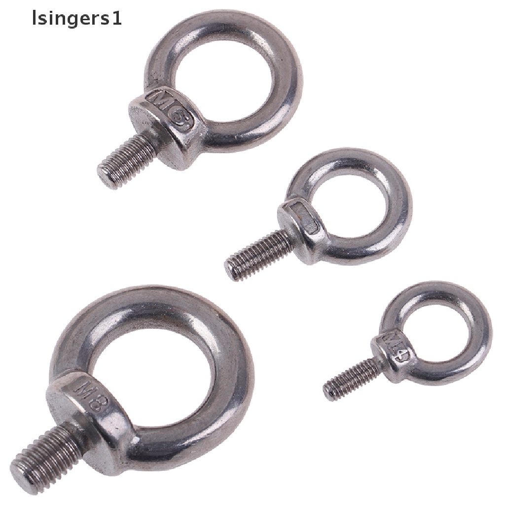 (lsingers1) 1pc Skrup Eyebolt Bahan Stainless Steel 304