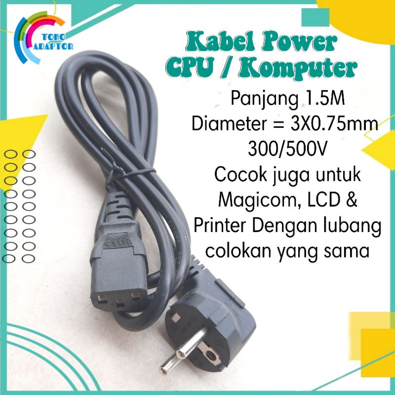 Kabel Power Komputer PC CPU