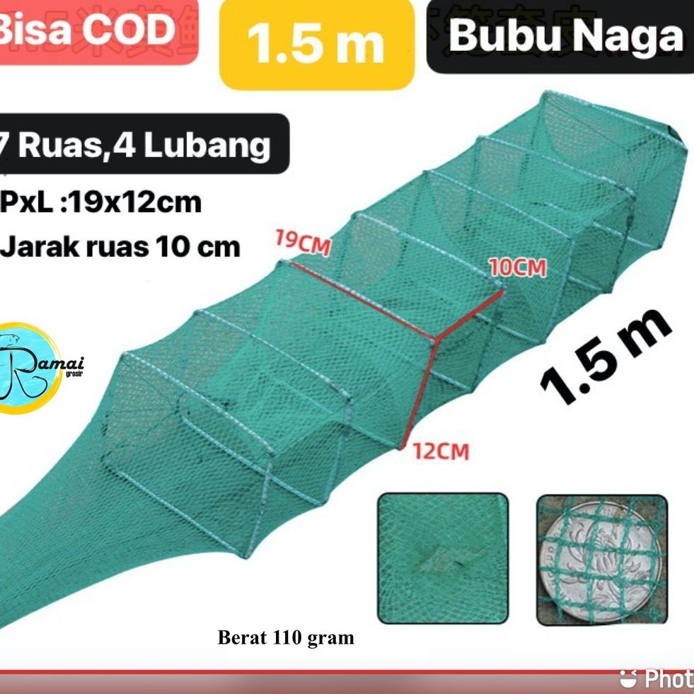 ☍Pasti Murah✺ BUBU NAGA 1.5M DAN 2.5M PERANGKAP IKAN UDANG LOBSTER BISA BAYAR DI TEMPAT 39